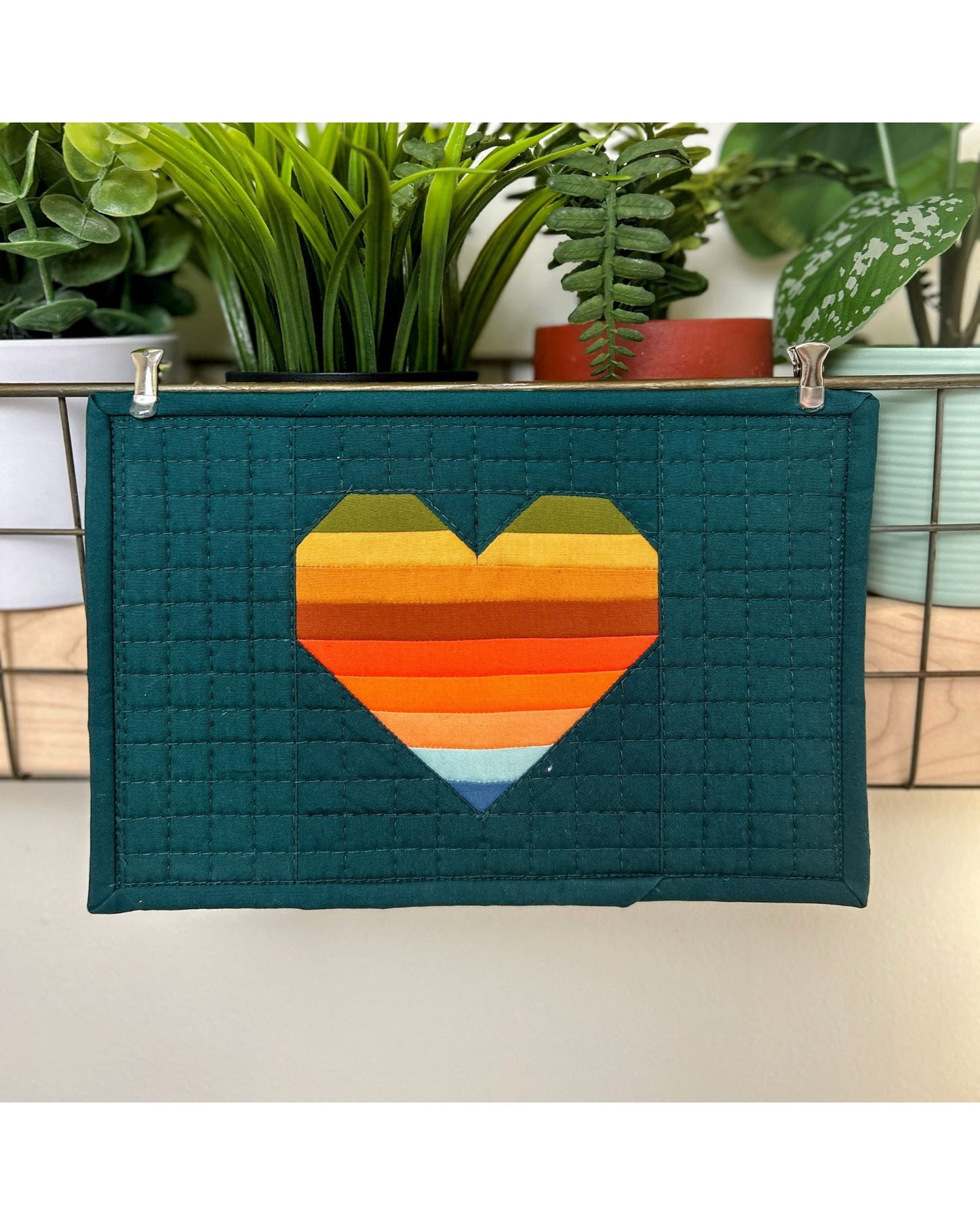 Postcard Series - Startled Heart Block [Plus Bonus Mug Rug Size] - PDF